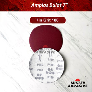 Amplas Bulat Perekat Tempel 4 5 7 in inch Perepet Lubang Tempel Sanding Disc Mata Gerinda