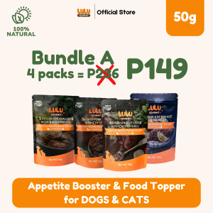 Lulu Gourmet Appetite Booster and Pet Food Powder Topper - Boosts Immunity & Enhances Palatability for Dogs & Cats