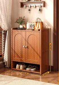 Shoe Rack Cabinet Bamboo Shoe multi-layer Bamboo Shoe cabinet dust-proof Shoes Cabinet large-capacity Closed shoe rack dust-proof Shoes鞋柜
