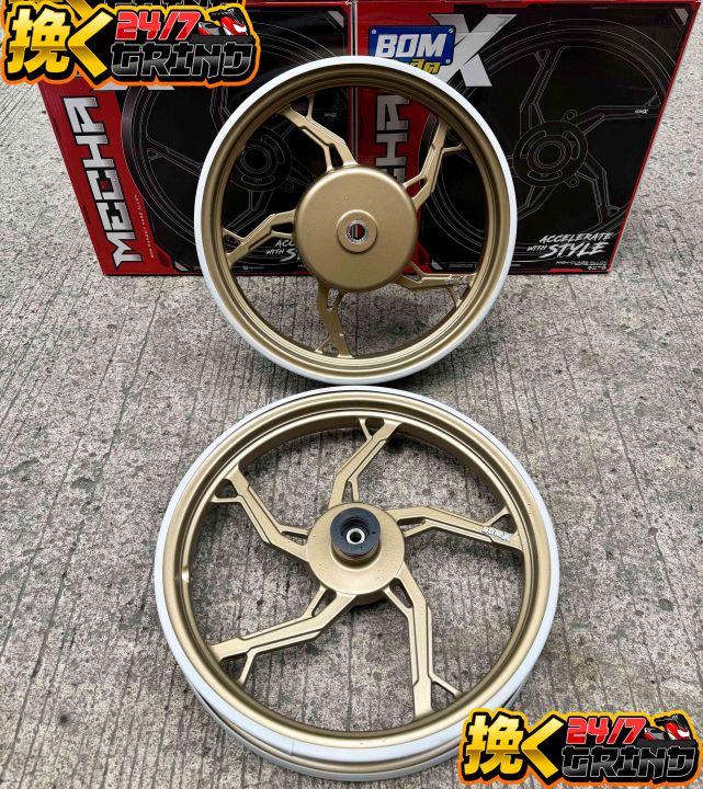 Bom%20Rangsit%20BomX%20MECHA%20CNC%20Hard%20Alloy%20Mags%20For%20Yamaha%20Mio%20i%20125%20/%20M3%20%EF%BC%881.85%202.15-14s)%20-%20Image%203