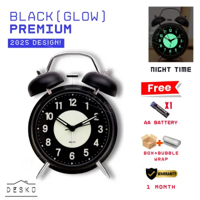 Jam Tidur Clock Table Vintage Desk Clock Table Desktop Clock Office Jam Loceng Klasik