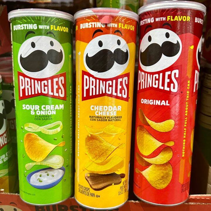 PACK OF 3 - Pringles Potato Chips Variety Bundle 158g/149g US Pringles ...