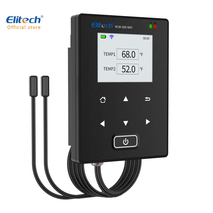 Registrador De Temperatura De Alta Precisión Elitech LogEt1 - Sensor De Luz, Precisión ±0.3°C, Pantalla LCD, 16000 Puntos De Datos