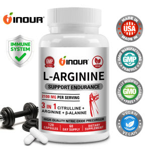 L-Arginine 2100mg Capsules 3 in 1 Arginine Citrulline Beta-Alanine Endurance Support