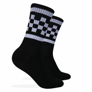 Kaos Kaki Oldschool - Kaos Kaki Karakter Half Checkerboard - 4LAYER BENANG - K75