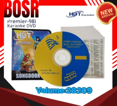 Hyundai HDT Songbook and updated CD (VOL28209) for 98i and Pro-N - Computerized Music Instrument Video Disc - Karaoke System - Volume 28209 - 100% Original - Official Genuine Quality Assurance