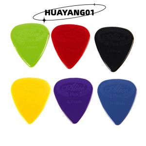 HUAYANG01 [2023 new HOT FASHION] 10 pieces Alice Guitar Pick Non-slip Black White Nylon Mediator for Acoustic Electric Guitarra Ukulele Accessories