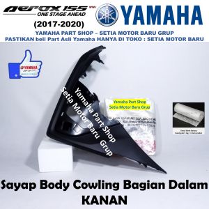 Sayap Sirip Panel Bagian Dalam Kanan Motor Aerox 155 Vva Original Asli Yamaha Surabaya