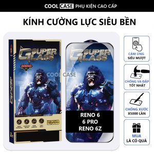 Kính cường lực premium OPPO RENO 6 /6Z siêu bền cứng cáp bảo vệ màn hình toàn diện