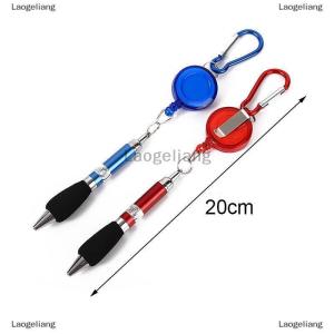 [COD] Laogeliang Khóa vòng dây văn phòng phẩm có thể thu vào Móc Chìa Khóa Bút Bi Bút trung tính dễ dàng kéo khóa Bút công cụ viết