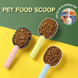 Pet Food Scoop Cat Food Scoop Dog Food Scoop Pet Feeding Spoon Food Measuring Scoop Thickened Scoop for Pet Food ABS Pet Food Spoon Durable Pet Food Scoop Multifunctional Pet Scoop Food Storage Spoon for Pets