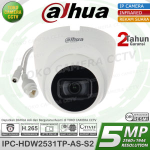 IP CAMERA 5MP AUDIO DAHUA IPC-HDW2531TP-AS-S2 IP KAMERA CCTV POE