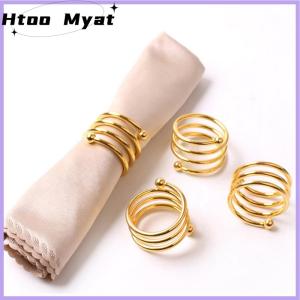 tantuoye 1PC Creative โลหะผ้าเช็ดปากแหวนปุ่มแหวนผ้าเช็ดปาก Western BUCKLE napkin RING