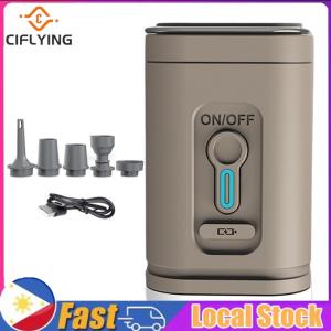 【Arrive In 1-3 Days】 Rechargeable Air Pump 1200mAh 100LM Brightness 4000Pa for Quick Inflation of Air Boats and Swimming Rings Great for Camping