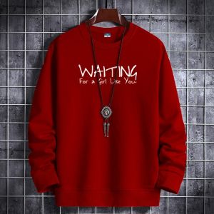 Promo Sweater Keren Kaos Pria Distro Waiting Crewneck Cowok Trendy Sweatshirt Elegan Sweter Kekinian