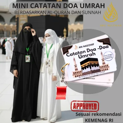 Panduan Doa Umrah Lengkap An-Nadzhiif – Buku Mini Praktis Sesuai Al-Qur’an & Hadist | Rekomendasi Kemenag RI Wajib untuk Jamaah Haji Umrah