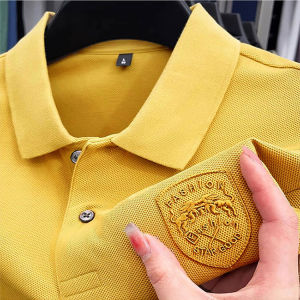 Polo Shirt Printing Embroidery Mens polo shirts for men Fashion Lapel Top Casual Polo Shirt for men Golf polo shirt Leisure sport