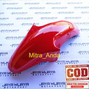 GRATIS ONGKIR - Spakbor Slebor Depan Ninja R RR Victor Merah Pnp cb gl mp tiger warna merah ferari BAHAN TEBAL STANDAR ORIGINAL