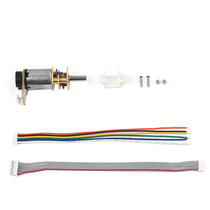 N20 DC Micro-Type Metal Gear Motor 12V 200 Rpm Hall Encoder All-Metal ...