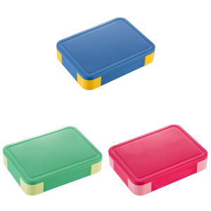 Kotak bekal makan anti tumpah 3 sekat / Bento Box 6 sekat / Lunch Box/ Bekal Makan Anak / Tempat makan siang