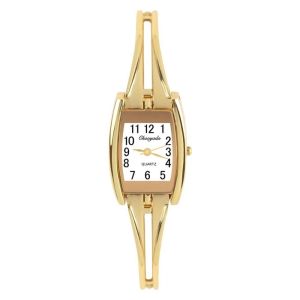 DOWNA Elegant Womens Wristwatch Golden/Silver Retro Ladies Watches Trendy Luxury Look Bracelet Watch Gift for Women