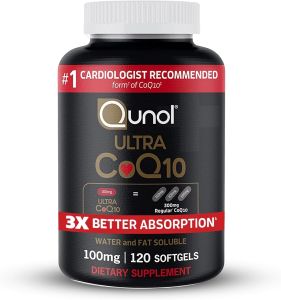Qunol Ultra CoQ10 100mg Water & Fat Soluble Dietary Supplement