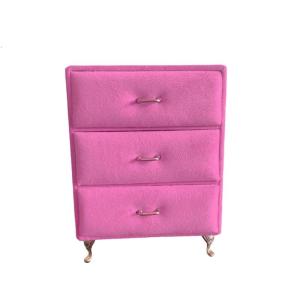 Elegant Mini Furniture Jewelry Case Plush Jewelry Showcase European Miniature Loveseat for Rings Necklaces Earrings