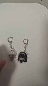 The Summer Hikaru Died Indou Hikaru Tsujinaka Yoshiki Acrylic Keychain Set of 2 Chibi Angel Nun Anime Bag Pendant Keyring Collectible Merchandise for Fans