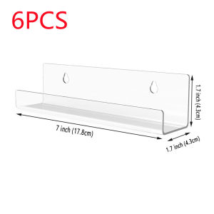 Dream Hunter 2/6/8pcs Transparent Acrylic Record Shelf Stand Wall Mounted Record Holder For Vinyl Album Display Storage Rack