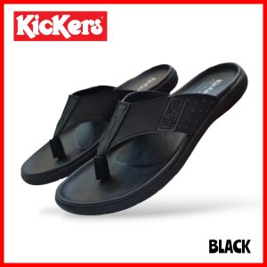 SANDAL PRIA KULIT ASLl KICKERS / SANDAL JEPIT PRIA KASUAL / SANDAL COWOK / SENDAL JEPIT LAKI LEBARAN