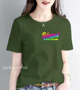 TERBARU KAOS OBLONG BLESSED/POLOS PRIA DAN WANITA