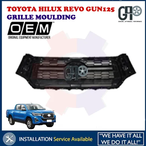 Guide Radiator Grill Toyota TOYOTA HILUX REVO GUN125 2018 4DOOR RADIATOR GRILLE WITH MOLDING ...