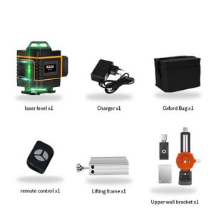 Alat Level Laser sinar hijau Self Leveling Laser 4D 16 garis-Leveling Laser sinar hijau 360 ° Vertikal Horizontal Garis Sinar Super Terang
