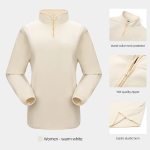 Cameljeans แจ็คเก็ตขนแกะของผู้หญิงสบายยืนขึ้นเสื้อคอ