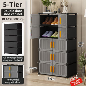 Easy-To-Use Storage Cabinet Shoe Cabinet Clothes Storage Box Snack Kitchen Wardrobe Organizer