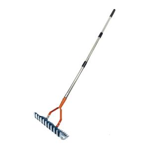 Versatile 170cm Thatching Rakes 4 Adjustable Sections Stainless Steel Teeth Ideal For Dead Grass Cleaning In Outdoor Spaces