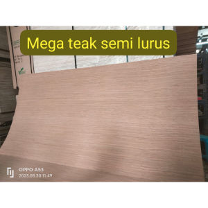Triplek Mega Teak Semi Lurus 3 mm 122x244 cm Fancy Wood Plywood Interior Meubel