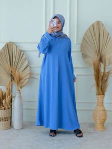 Mecca Abaya Turki Syari List Putih Kekinian