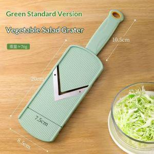 Amila siêu mịn 1mm bắp cải Shredder cho salad rau cạo hoàn hảo với kết cấu sắc nét