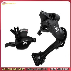 Winnereco A5 3x9/27 Speed Bicycle Derailleur Kit Rear Mountain Bike Derailleurs 2:1 Actuation Ratio Long Cage Rear Derailleur for MTB Upgrade