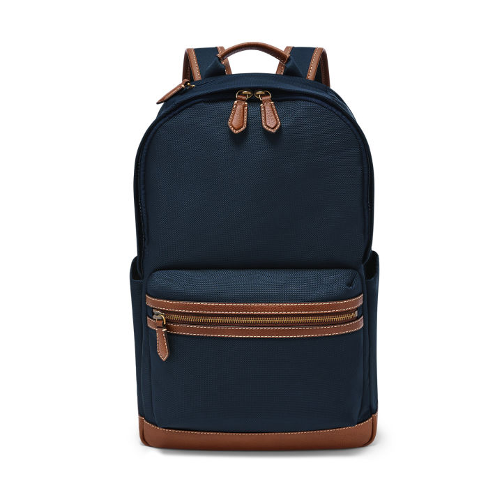 Fossil Buckner Dome Backpack Navy Nylon Tas Pria MBG9630-400 Tas