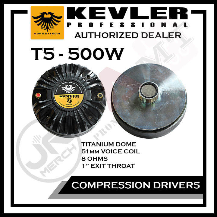 Kevler (T5) 500 watts CompressionDriver Unit Tweeter