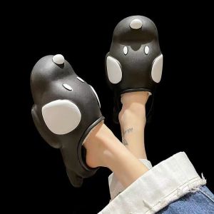 [Free Shipping] Autumn And Winter Eva Waterproof Detachable CoupleS Dog-Themed Cotton Slippers WomenS Indoor Home Slippers Plush Thickened And Warm For Home Use