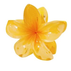 New Gradient Large Flower Acrylic Hair Clip for Women Sweet Hairpins Hair Claws Crab Clamp Barrettes Hawaiian Hair Accessories