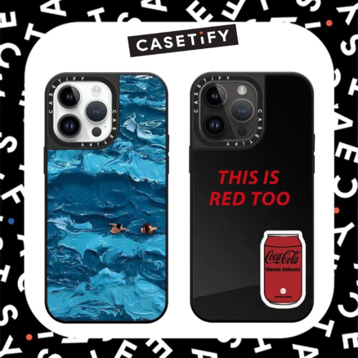 CASETiFY X Floating People ,Coca Cola Mirror with MagSafe Case for