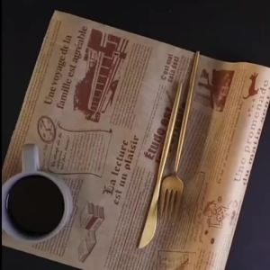 Kitchen eco-friendly food silicone oil paper special barbecue air fryer oil paper degreasing baking hamburger paper mat oil absorbing film