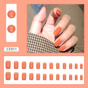 AliMaMa - SET KUKU PALSU 24 PCS WARNA POLOS - Fake Nail Art Design Tahan Air Gratis Lem Cair Medan