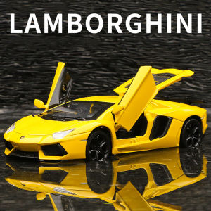 LEO 1:32 Lamborghini LP740 alloy model car for kids toys for boys cars toys