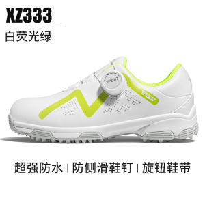 AUPGM Childrens golf shoes youth and childrens shoes with buckle closures waterproof and non-slip