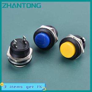 ZHANTONG 16mm 12V-24V không thấm nước Xe LED Power push button momentary chuyển đổi kim loại on of